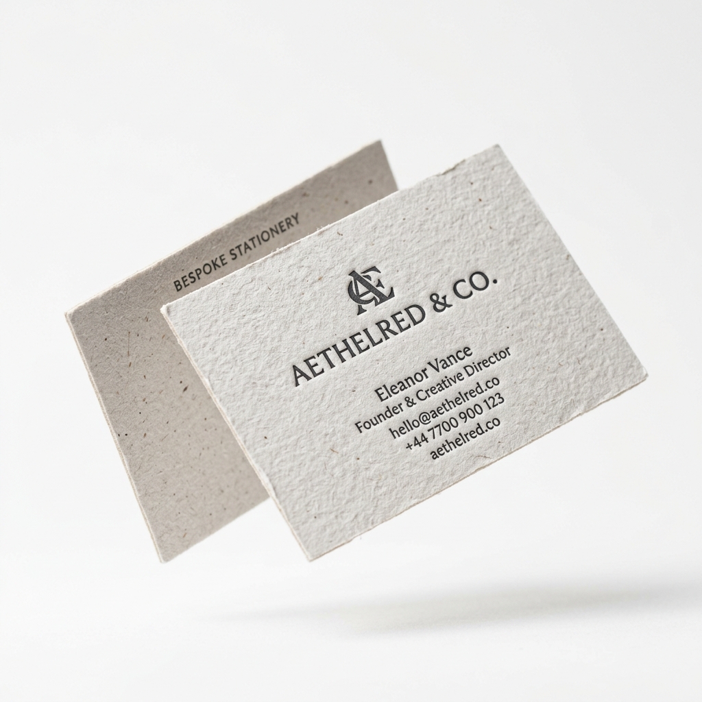 Uncoated Visiting Card — Both Sides