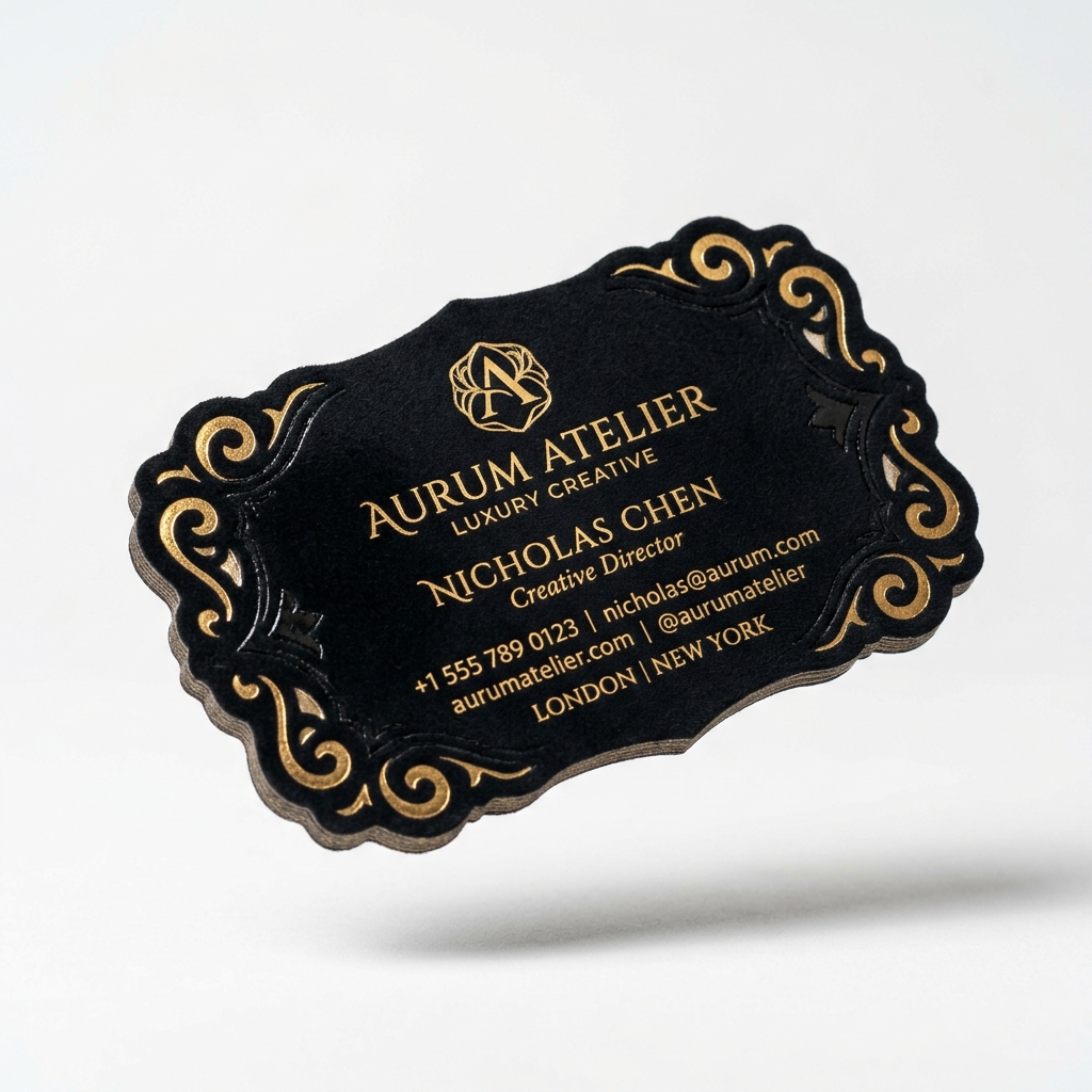 500 GSM Velvet + Foil + Die Cut